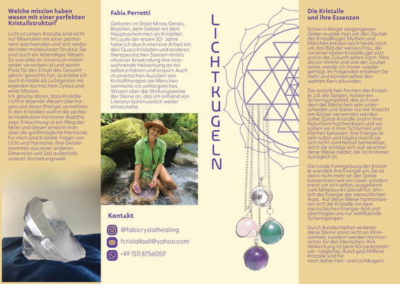 Lichtkugeln - Folder side 1