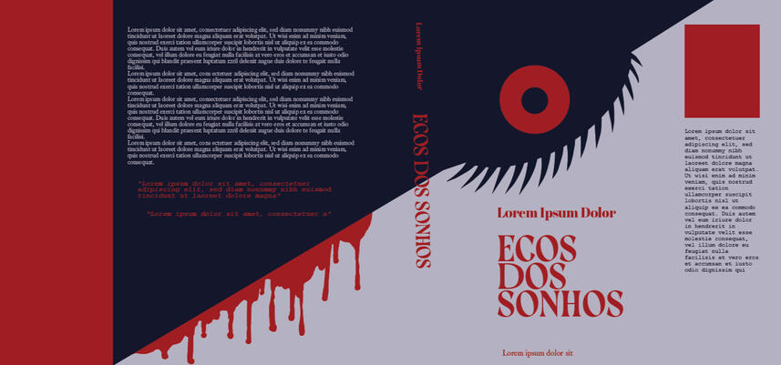 Editorial design project - Book cover and layout